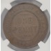 AUSTRALIA 1925 .  ONE 1 PENNY . FULL CENTRE DIAMOND